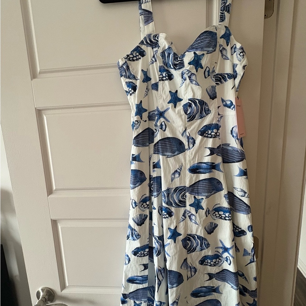 Avec Les Filles Fish Patterned Women's Dress
